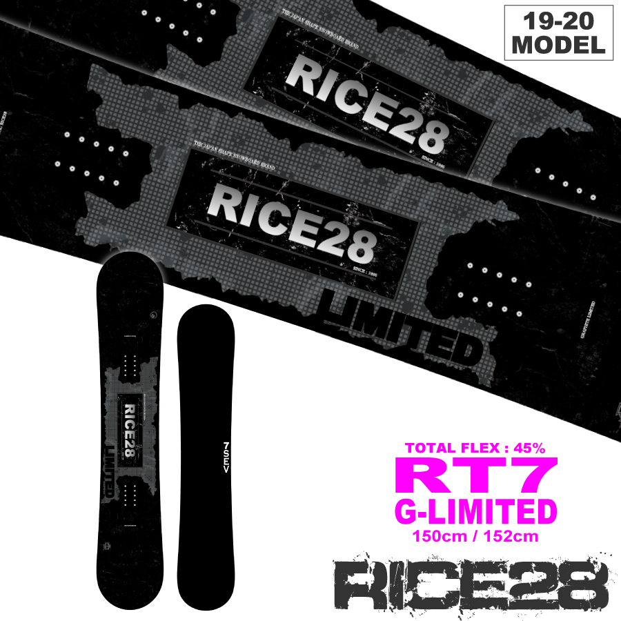 19-20 RICE28(ﾗｲｽﾄｩｴﾝﾃｨｰｴｲﾄ) / RT7 G-LIMITED・スノーボード [150cm,152cm] ≪商品一覧≫