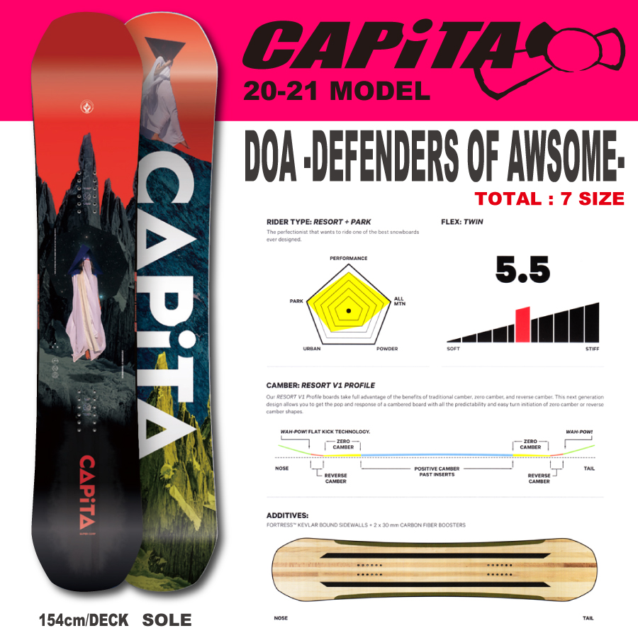 CAPITA DOA 148cm 21-22モデル スノーボード ディーオーエー+solo-truck.eu