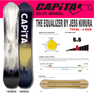 20-21 CAPiTA(ｷｬﾋﾟﾀ)・THE EQUALIZER by Jess Kimura [142cm 146cm 