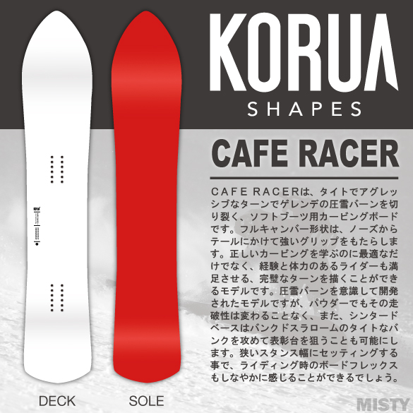 24-25 KORUA SHAPES(コルアシェイプス)・CAFE RACER カフェレーサー 