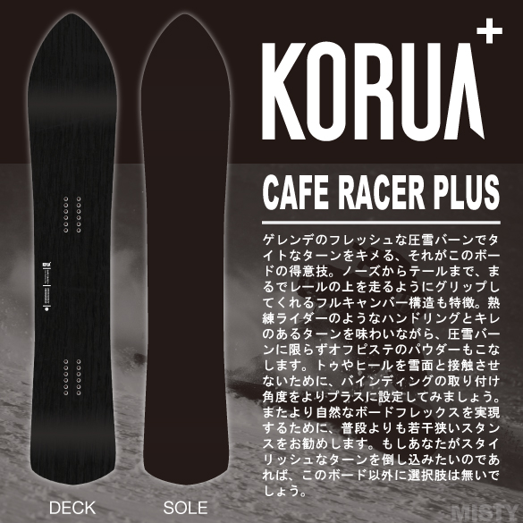 24-25 KORUA SHAPES(コルアシェイプス)・CAFE RACER TITANAL PLUS 