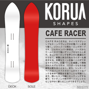 23-24 KORUA SHAPES(コルアシェイプス)・CAFE RACER カフェレーサー