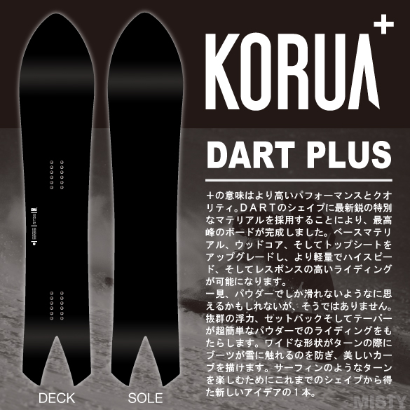 KORUA Shapes DART コルアシェイプス　ダートスノーボード