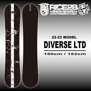 RICE28 DIVERSE LTD 152cm - ボード
