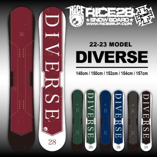 22-23 RICE28(ﾗｲｽﾄｩｴﾝﾃｨｰｴｲﾄ) / DIVERSE [148cm 150cm 152cm 154cm