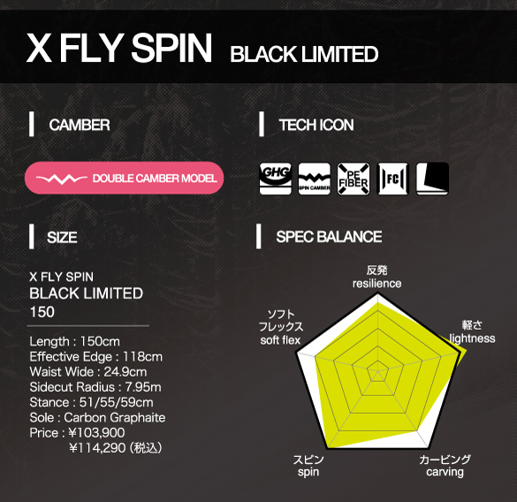 X FLY SPIN -BLACK LIMITED-のTECH02